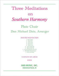 Three Meditations on Southern Harmony Flute Choir cover Thumbnail